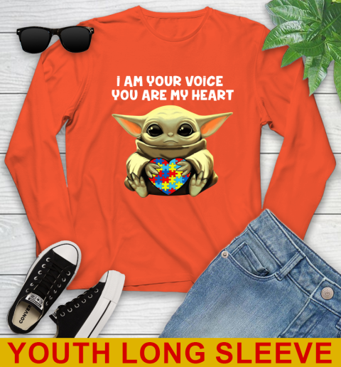I Am Your Voice You Are My Heart Baby Yoda Autism Awareness Shirt 119