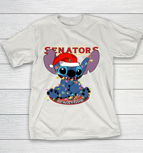 Ottawa Senators NHL Hockey noel stitch Christmas Youth T-Shirt 8