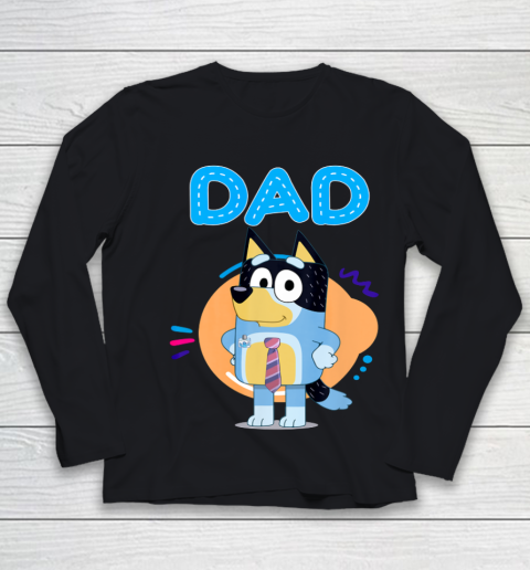 Bluey Dad Lover Forever Father's Day Youth Long Sleeve