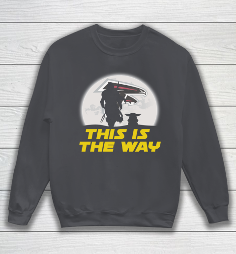 Atlanta Falcons NFL Football Star Wars Yoda And Mandalorian This Is The Way Sweatshirt 4