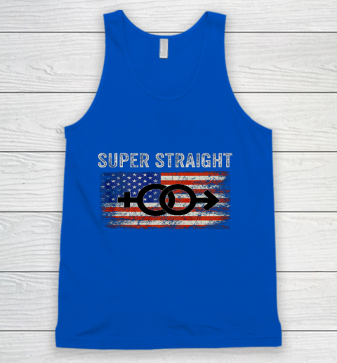 Vintage Us Flag Gender Identity Super Straight Identity Tank Top 4