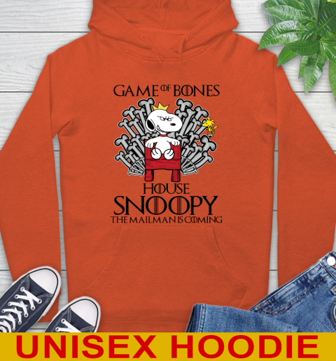 Game of bones house snoopy the mailman is coming tshirt 15