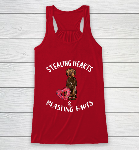 Stealing Hearts Blasting Farts Wirehaired Pointing Griffon Racerback Tank 4
