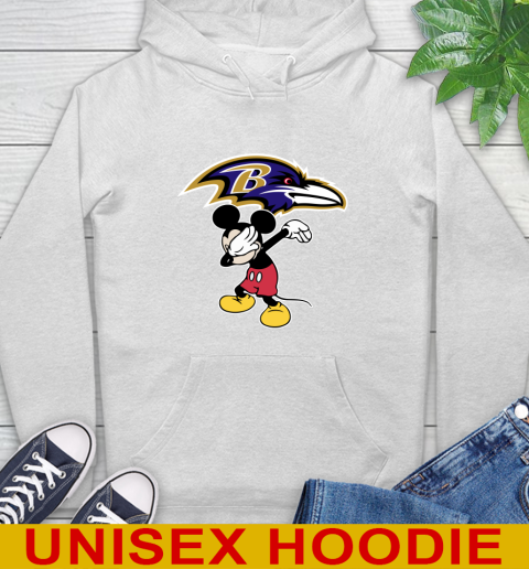 Baltimore Ravens NFL Football Dabbing Mickey Disney Sports Hoodie
