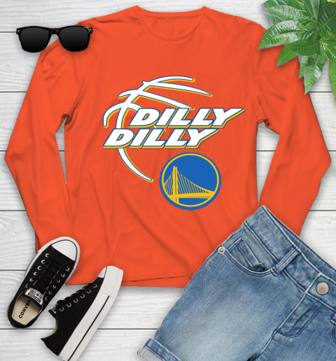 NBA Golden State Warriors Dilly Dilly Basketball Sports Youth Long Sleeve 4