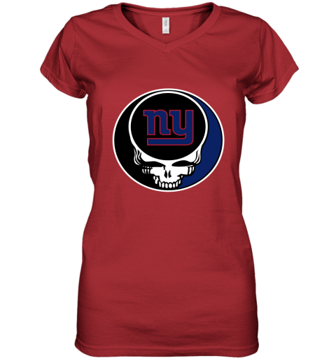 Rock N Sport Store Womens New York Giants Football Dark Red T-Shirt