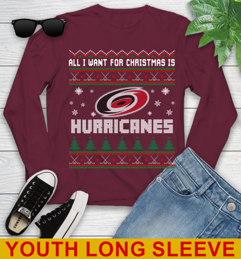 Carolina Hurricanes NHL Hockey All I Want For Christmas Is My Team Sports 122