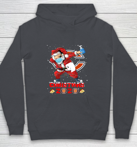 Chicago Bears Funny Santa Claus Dabbing Christmas 2020 NFL Youth Hoodie 5