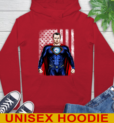 NBA Basketball Philadelphia 76ers Superman DC Shirt Hoodie 10
