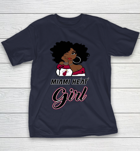 Miami Heat Girl NBA Youth T Shirt Tee For Sports