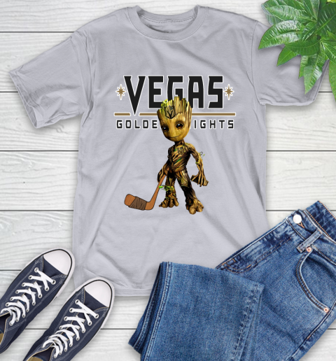 Vegas Golden Knights NHL Hockey Groot Marvel Guardians Of The Galaxy T-Shirt 6