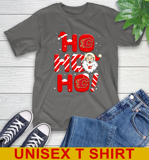 Calgary Flames NHL Hockey Ho Ho Ho Santa Claus Merry Christmas Shirt T-Shirt 10