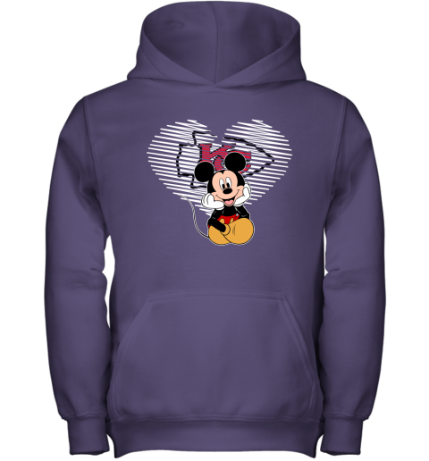 NFL Kansas City Chiefs The Heart Mickey Mouse Disney Football T Shirt XoXQs6KJwZ1 youth hoodie 43 95 151514 front purple