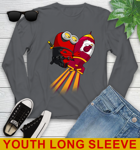 NBA Basketball Miami Heat Deadpool Minion Marvel Shirt Youth Long Sleeve 9