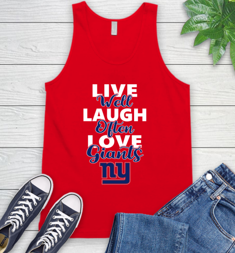 NFL Football New York Giants Live Well Laugh Often Love Shirt Tank Top 5