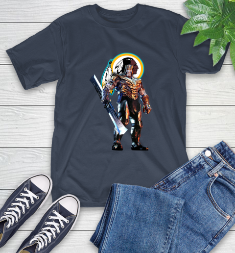 NFL Thanos Gauntlet Avengers Endgame Football Washington Redskins T-Shirt 4