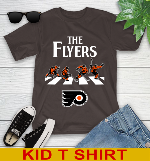 NHL Hockey Philadelphia Flyers The Beatles Rock Band Shirt Youth T-Shirt 6