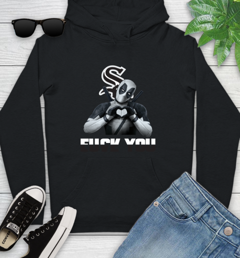 MLB Chicago White Sox Deadpool Love You Fuck You Baseball Sports Youth Hoodie
