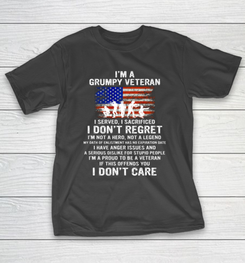 Veteran Shirt I Am A Grumpy Veteran Proud To Be Veteran T-Shirt