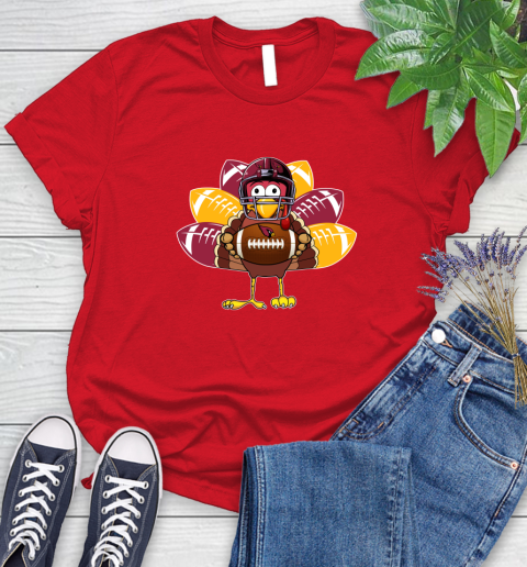 Arizona Cardinals Turkey Thanksgiving Day Women's T-Shirt 9