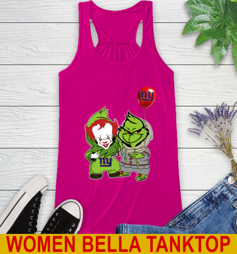 New York Giants Baby Pennywise Grinch Christmas NFL Football Racerback Tank 8