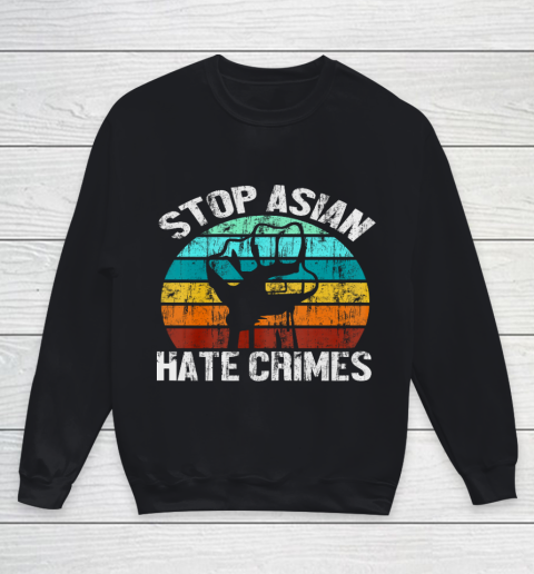 Anti Asian Racism AAPI American Stop Asian Hate Crimes Youth Sweatshirt
