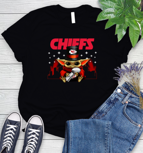 Super Bowl Baby Yoda Loves The Kansas City Chiefs Star Wars NFL Shirts 82