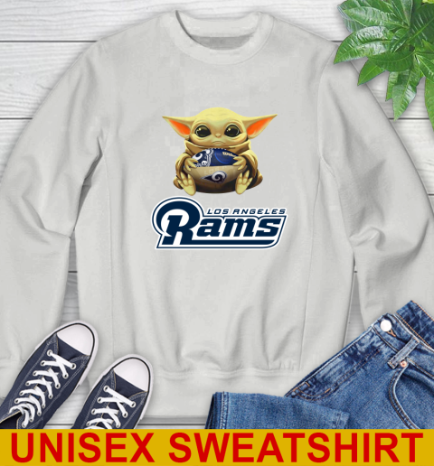 NFL Football Los Angeles Rams Baby Yoda Star Wars Shirt Sweatshirt 5