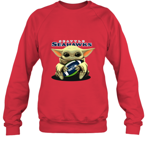 Seattle Seahawks Logo Funny Baby Yoda Star Wars 3D Hoodie All Over Printed  - T-shirts Low Price