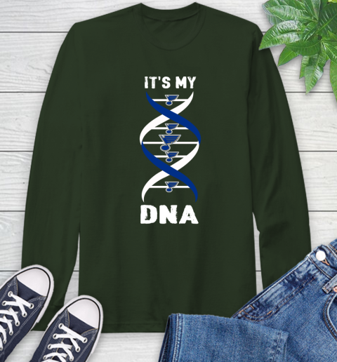 St.Louis Blues NHL Hockey It's My DNA Sports Long Sleeve T-Shirt 7