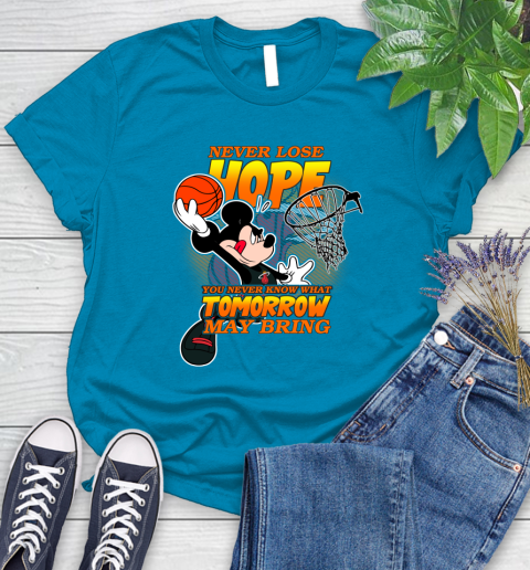 Miami Heat NBA Basketball Mickey Disney Never Lose Hope Women's T-Shirt 10