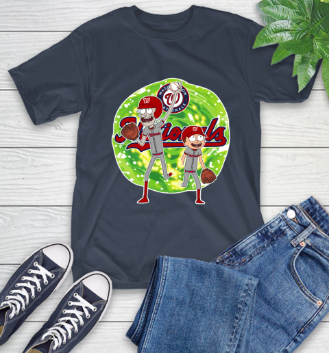 MLB Washington Nationals Rick And Morty Baseball Sports T-Shirt 4