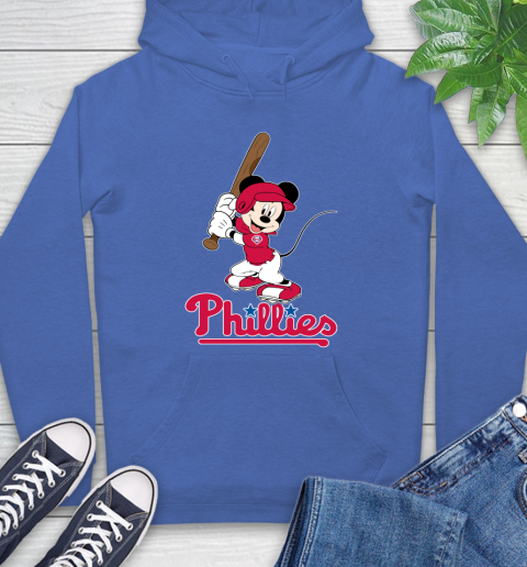 MLB Baseball Philadelphia Phillies Cheerful Mickey Mouse Shirt Hoodie 9