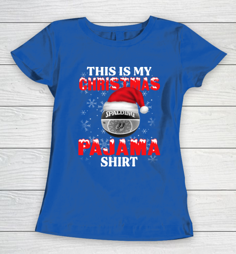 San Antonio Spurs This Is My Christmas Pajama Shirt NBA Women's T-Shirt 8