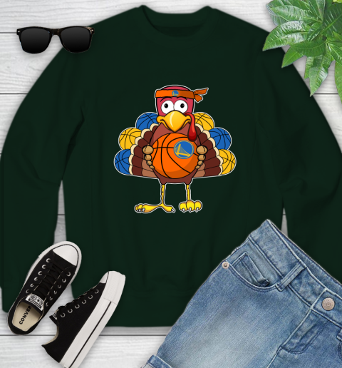 Golden State Warriors Turkey thanksgiving day Youth Sweatshirt 10