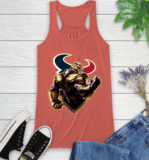 NFL Thanos Avengers Endgame Football Sports Houston Texans Racerback Tank 4