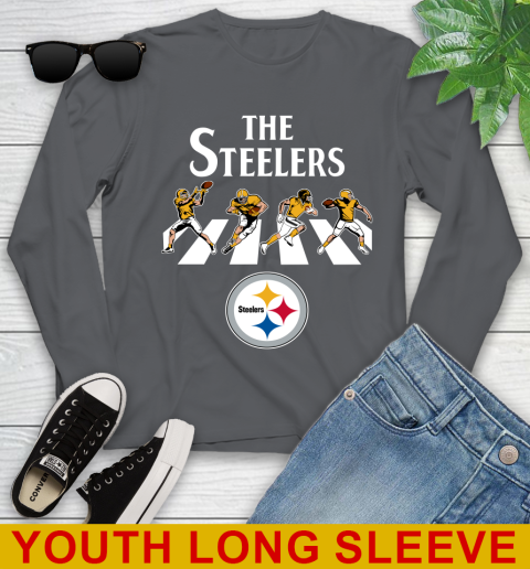 NFL Football Pittsburgh Steelers The Beatles Rock Band Shirt Youth Long Sleeve 9