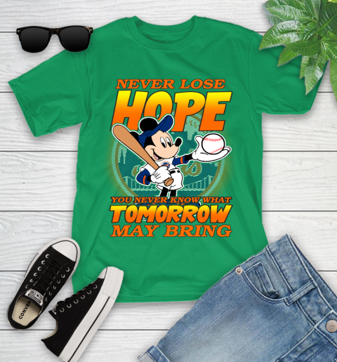 New York Mets MLB Baseball Mickey Disney Never Lose Hope Youth T-Shirt 8