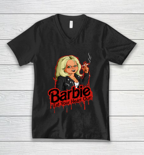 Chucky Tshirt Barbie Eat your heart out V-Neck T-Shirt
