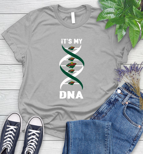 Minnesota Wild NHL Hockey It's My DNA Sports Women's T-Shirt 5