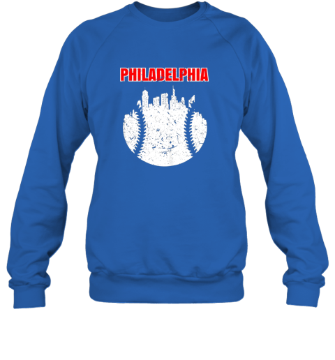 pk9o vintage philadelphia cityscape baseball retro sweatshirt 35 front royal