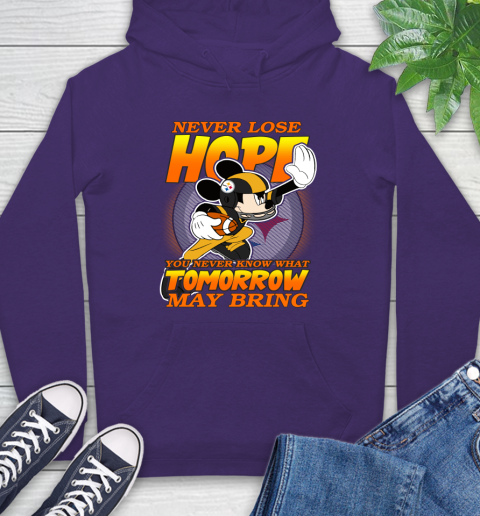 Pittsburgh Steelers NFL Football Mickey Disney Never Lose Hope Hoodie 5