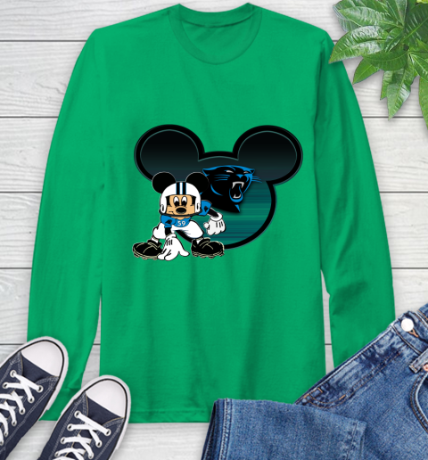 NFL Carolina Panthers Mickey Mouse Disney Football T Shirt Long Sleeve T-Shirt 7