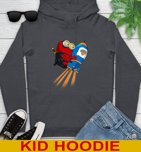 NBA Basketball New York Knicks Deadpool Minion Marvel Shirt Youth Hoodie 9