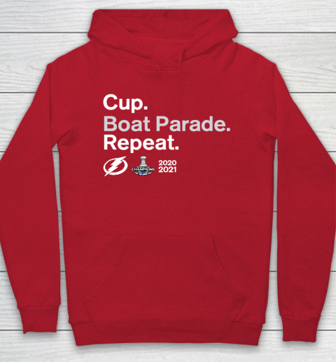 Cup Boat Parade Repeat Tampa bay Lightnings Stanley Hockey 2021 Hoodie 7