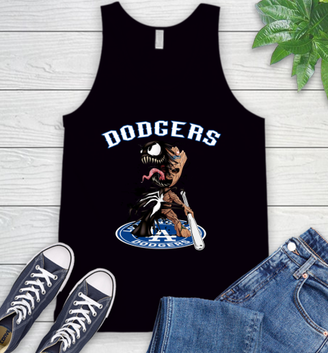 MLB Los Angeles Dodgers Baseball Venom Groot Guardians Of The Galaxy Tank Top 2