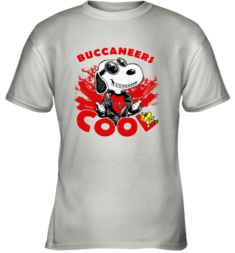pnby tampa bay buccaneers snoopy joe cool were awesome shirt youth t shirt 26 front white