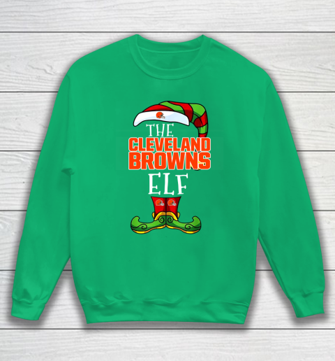 Cleveland Browns Christmas ELF Funny NFL Sweatshirt 5