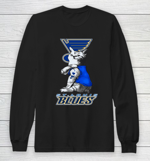 NHL My Cat Loves St.Louis Blues Hockey Long Sleeve T-Shirt