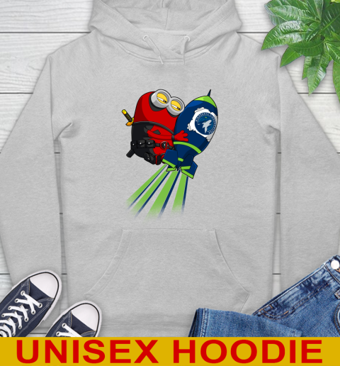 NBA Basketball Minnesota Timberwolves Deadpool Minion Marvel Shirt Hoodie 6